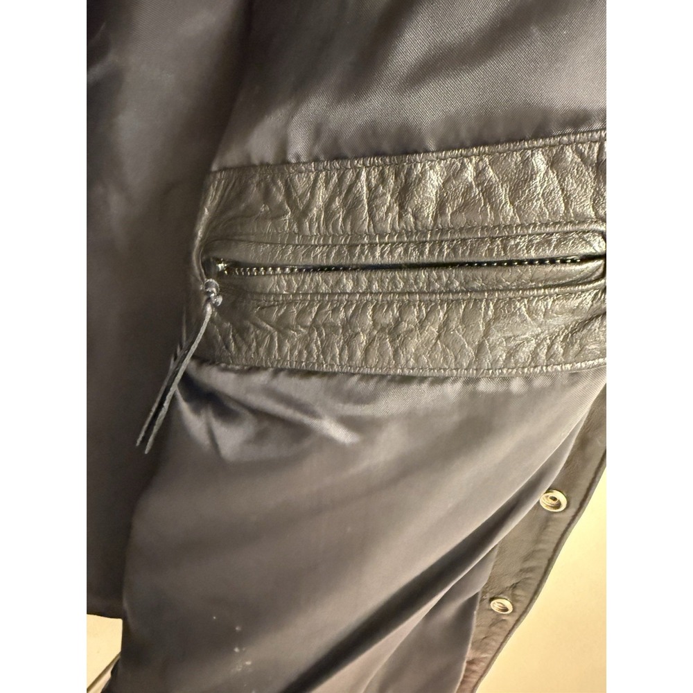 Hillside USA Leather Horsehide Front Quarter motorcycle shirt/jacket Men's Large - Picture 8 of 10